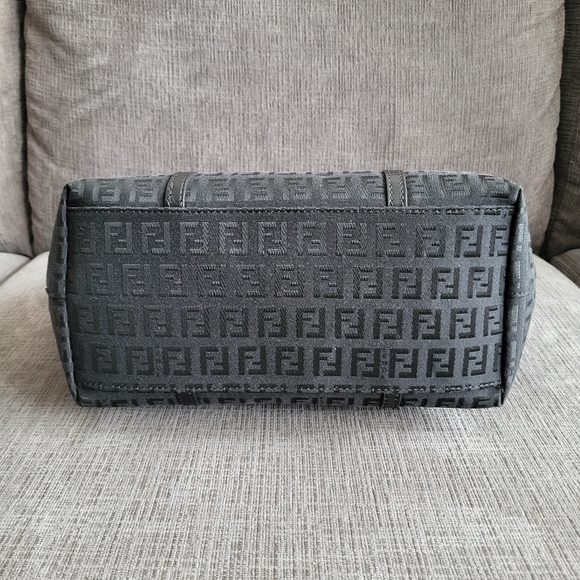 * SOLD on Marketplace* - Fendi Black Zucchino Small Tote Bag - Picture 6 of 17